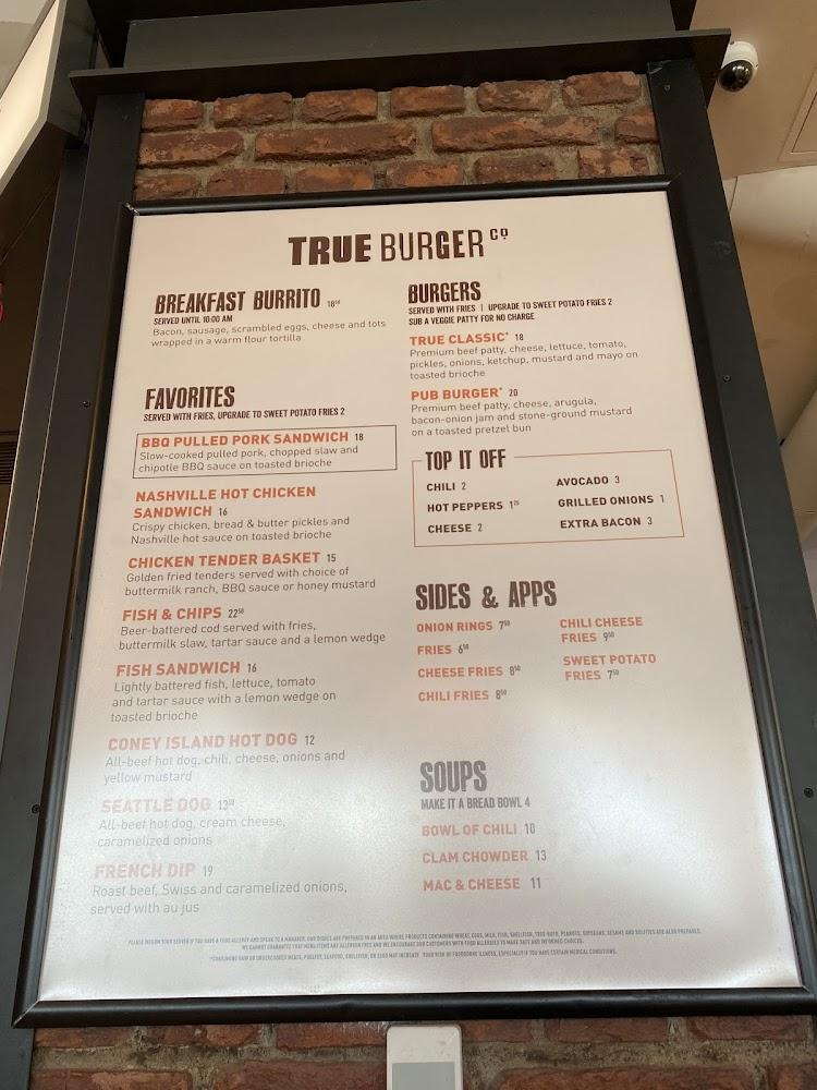 True Burger Menu image 2